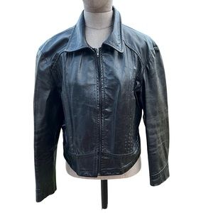 Vintage 70s Black Leather Jacket